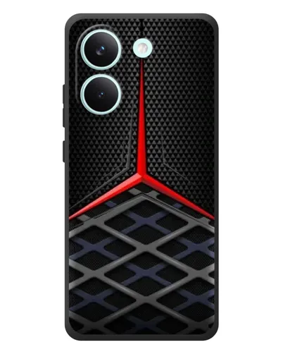 Чехол для Xiaomi Poco X8 Pro с картинкой «Mercedes Carbon Grid»