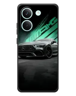 Чехол для Xiaomi Poco X8 Pro с картинкой «Темный Mercedes AMG»