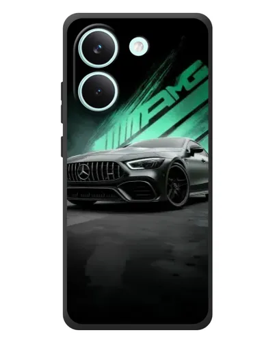 Чехол для Xiaomi Poco X8 Pro с картинкой «Темный Mercedes AMG»