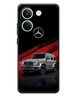 Чехол для Xiaomi Poco X8 Pro с картинкой «Mercedes G-Class красный»