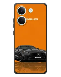 Чехол для Xiaomi Poco X8 Pro с картинкой «Оранжевый Mercedes AMG»