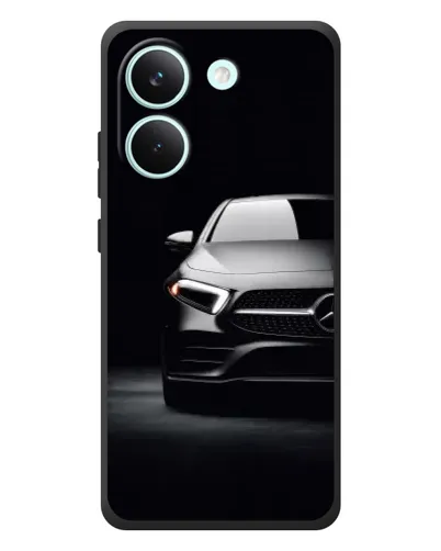 Чехол для Xiaomi Poco X8 Pro с картинкой «Свет фар Mercedes»
