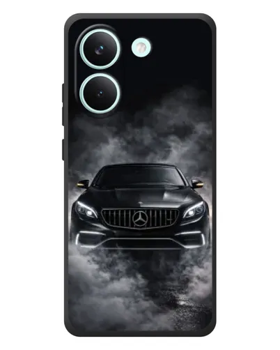 Чехол для Xiaomi Poco X8 Pro с картинкой «Mercedes в дыму»