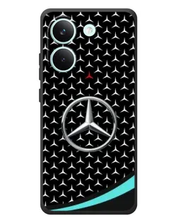 Чехол для Xiaomi Poco X8 Pro с картинкой «Mercedes — бирюзовый акцент»