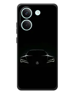 Чехол для Xiaomi Poco X8 Pro с картинкой «Mercedes — силуэт авто» Чехол для Xiaomi Poco X8 Pro с картинкой «Mercedes — силуэт авто»