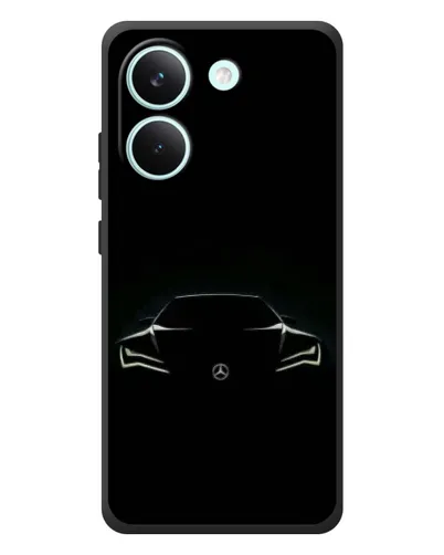 Чехол для Xiaomi Poco X8 Pro с картинкой «Mercedes — силуэт авто» Чехол для Xiaomi Poco X8 Pro с картинкой «Mercedes — силуэт авто»