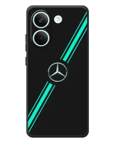 Чехол для Xiaomi Poco X8 Pro с картинкой «Спортивные линии Mercedes» Чехол для Xiaomi Poco X8 Pro с картинкой «Спортивные линии Mercedes»