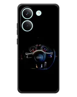 Чехол для Xiaomi Poco X8 Pro с картинкой «Салон Audi — руль» Чехол для Xiaomi Poco X8 Pro с картинкой «Салон Audi — руль»