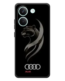 Чехол для Xiaomi Poco X8 Pro с картинкой «Графика — пантера и Audi» Чехол для Xiaomi Poco X8 Pro с картинкой «Графика — пантера и Audi»