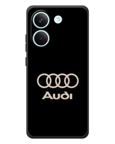 Чехол для Xiaomi Poco X8 Pro с картинкой «Audi — золотой логотип»
