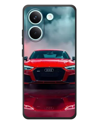 Чехол для Xiaomi Poco X8 Pro с картинкой «Audi RS — красный стиль»