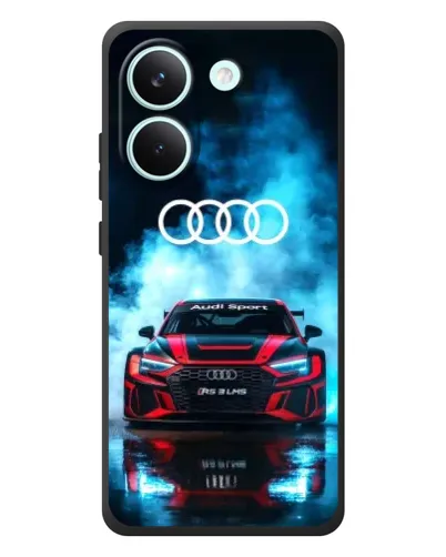 Чехол для Xiaomi Poco X8 Pro с картинкой «Audi Sport — неон»