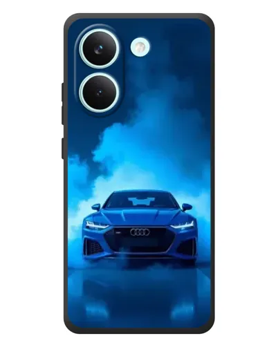 Чехол для Xiaomi Poco X8 Pro с картинкой «Audi — голубая энергия»