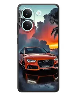 Чехол для Xiaomi Poco X8 Pro с картинкой «Audi — закат» Чехол для Xiaomi Poco X8 Pro с картинкой «Audi — закат»