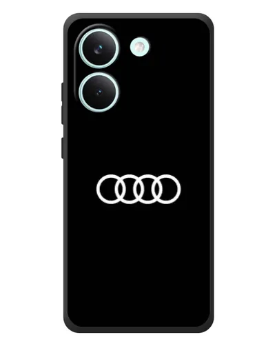 Чехол для Xiaomi Poco X8 Pro с картинкой «Audi White Logo»