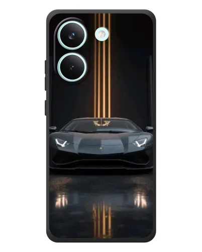 Чехол для Xiaomi Poco X8 Pro с картинкой «Lamborghini золотые линии» Чехол для Xiaomi Poco X8 Pro с картинкой «Lamborghini золотые линии»