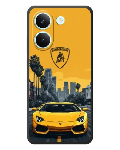 Чехол для Xiaomi Poco X8 Pro с картинкой «Желтый Lamborghini город» Чехол для Xiaomi Poco X8 Pro с картинкой «Желтый Lamborghini город»