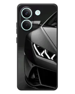 Чехол для Xiaomi Poco X8 Pro с картинкой «Lamborghini фары детализация»