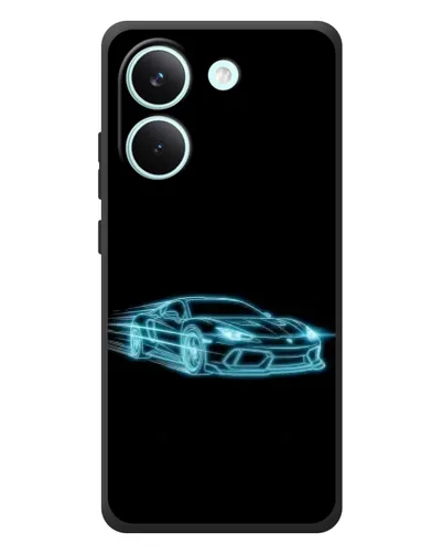 Чехол для Xiaomi Poco X8 Pro с картинкой «Неоновый контур Lamborghini» Чехол для Xiaomi Poco X8 Pro с картинкой «Неоновый контур Lamborghini»