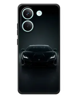 Чехол для Xiaomi Poco X8 Pro с картинкой «Черный Lamborghini Aventador»