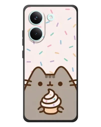 Чехол для Xiaomi Poco X8 Pro с картинкой «Пушин с кексом» Чехол для Xiaomi Poco X8 Pro с картинкой «Пушин с кексом»