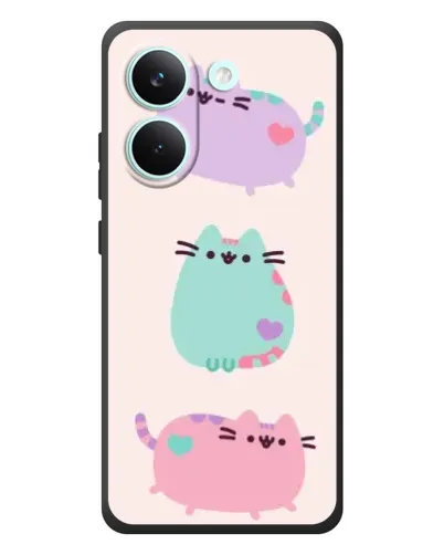 Чехол для Xiaomi Poco X8 Pro с картинкой «Pusheen трио» Чехол для Xiaomi Poco X8 Pro с картинкой «Pusheen трио»