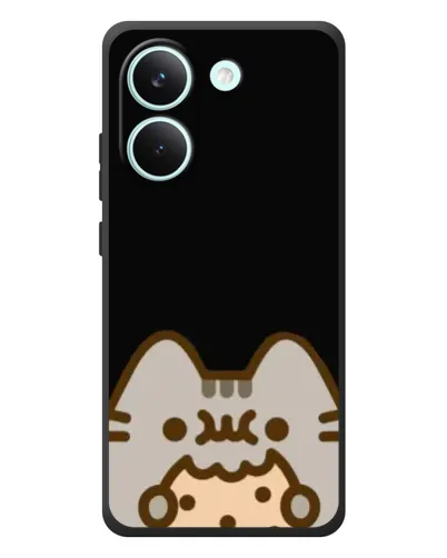 Чехол для Xiaomi Poco X8 Pro с картинкой «Пушин на черном» Чехол для Xiaomi Poco X8 Pro с картинкой «Пушин на черном»