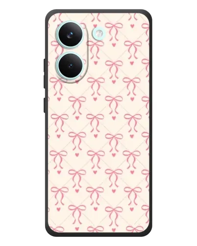 Чехол для Xiaomi Poco X8 Pro с картинкой «Розовые бантики Coquette»