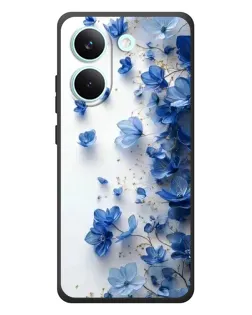 Чехол для Xiaomi Poco X8 Pro с картинкой «Голубой цветочный каскад» Чехол для Xiaomi Poco X8 Pro с картинкой «Голубой цветочный каскад»