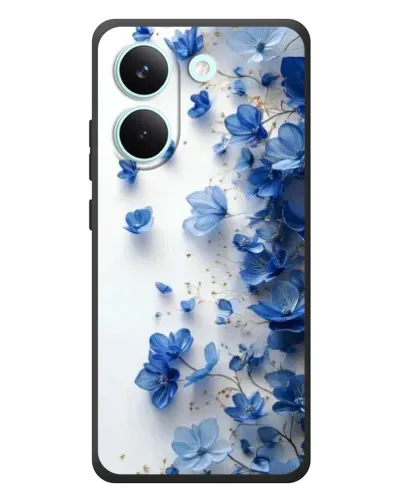Чехол для Xiaomi Poco X8 Pro с картинкой «Голубой цветочный каскад» Чехол для Xiaomi Poco X8 Pro с картинкой «Голубой цветочный каскад»