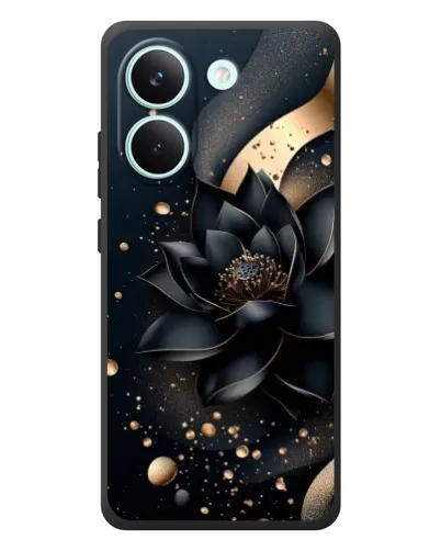Чехол для Xiaomi Poco X8 Pro с картинкой «Черный лотос» Чехол для Xiaomi Poco X8 Pro с картинкой «Черный лотос»