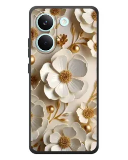 Чехол для Xiaomi Poco X8 Pro с картинкой «Белие бумажние цвети» Чехол для Xiaomi Poco X8 Pro с картинкой «Белие бумажние цвети»