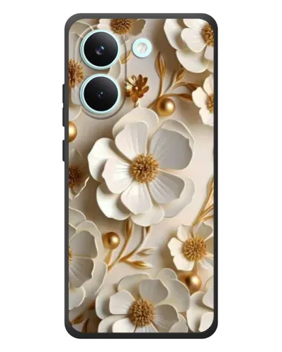 Чехол для Xiaomi Poco X8 Pro с картинкой «Белие бумажние цвети» Чехол для Xiaomi Poco X8 Pro с картинкой «Белие бумажние цвети»