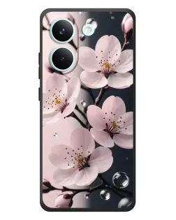 Чехол для Xiaomi Poco X8 Pro с картинкой «Нежная сакура и капли» Чехол для Xiaomi Poco X8 Pro с картинкой «Нежная сакура и капли»