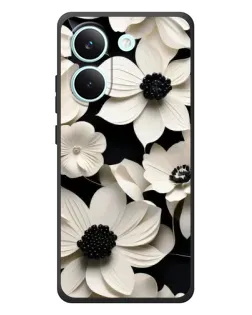 Чехол для Xiaomi Poco X8 Pro с картинкой «Объемные белые цветы» Чехол для Xiaomi Poco X8 Pro с картинкой «Объемные белые цветы»