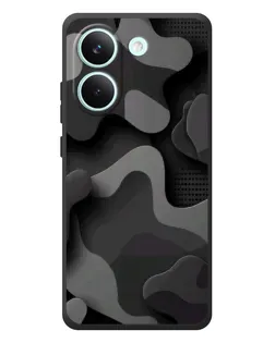 Чехол для Xiaomi Poco X8 Pro с картинкой «Темный абстрактный камуфляж»