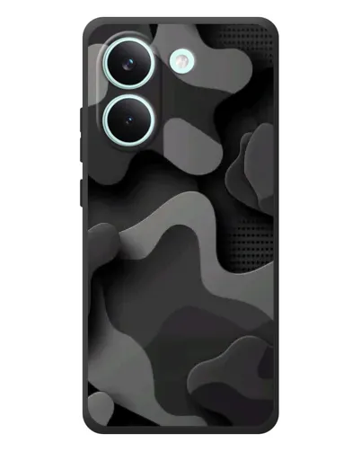 Чехол для Xiaomi Poco X8 Pro с картинкой «Темный абстрактный камуфляж» Чехол для Xiaomi Poco X8 Pro с картинкой «Темный абстрактный камуфляж»