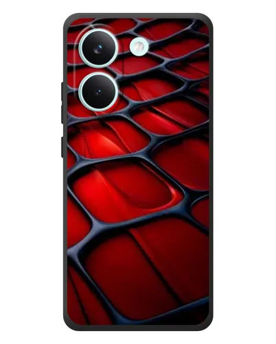 Чехол для Xiaomi Poco X8 Pro с картинкой «Красная глянцевая сетка» Чехол для Xiaomi Poco X8 Pro с картинкой «Красная глянцевая сетка»