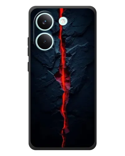 Чехол для Xiaomi Poco X8 Pro с картинкой «Kрасная лавовая трещина» Чехол для Xiaomi Poco X8 Pro с картинкой «Kрасная лавовая трещина»