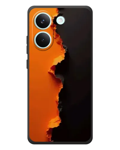 Чехол для Xiaomi Poco X8 Pro с картинкой «Оранжевый разлом» Чехол для Xiaomi Poco X8 Pro с картинкой «Оранжевый разлом»