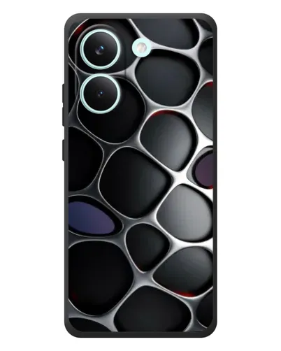 Чехол для Xiaomi Poco X8 Pro с картинкой «Объемная темная решетка» Чехол для Xiaomi Poco X8 Pro с картинкой «Объемная темная решетка»