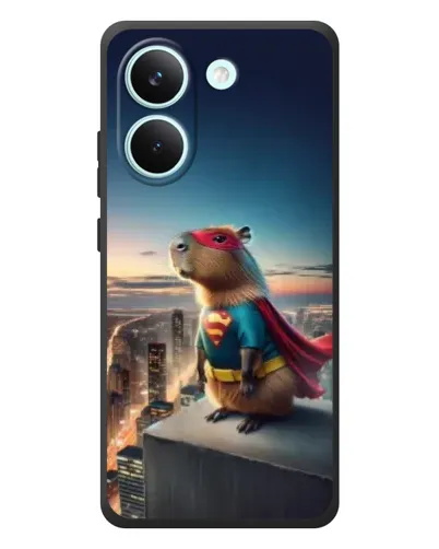 Чехол для Xiaomi Poco X8 Pro с картинкой «Капи-мен супергерой» Чехол для Xiaomi Poco X8 Pro с картинкой «Капи-мен супергерой»