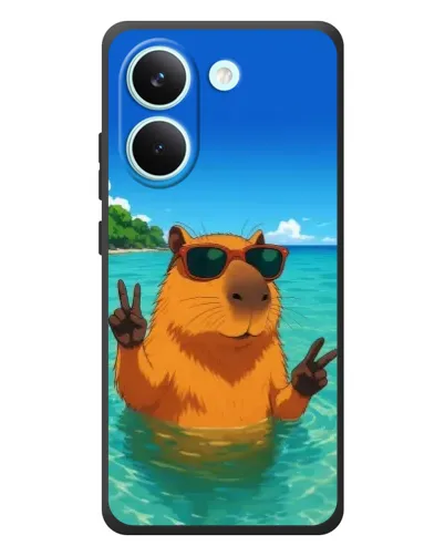 Чехол для Xiaomi Poco X8 Pro с картинкой «Морская капибара» Чехол для Xiaomi Poco X8 Pro с картинкой «Морская капибара»