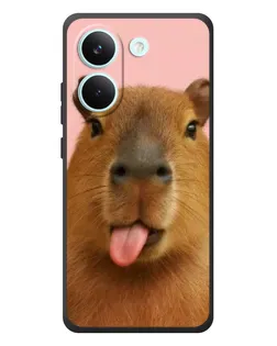 Чехол для Xiaomi Poco X8 Pro с картинкой «Капибара с языком» Чехол для Xiaomi Poco X8 Pro с картинкой «Капибара с языком»