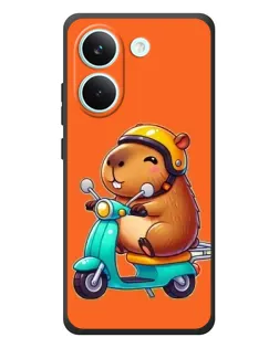 Чехол для Xiaomi Poco X8 Pro с картинкой «Капибара на скутере» Чехол для Xiaomi Poco X8 Pro с картинкой «Капибара на скутере»