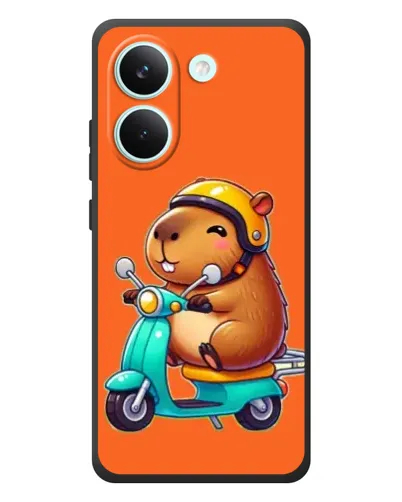 Чехол для Xiaomi Poco X8 Pro с картинкой «Капибара на скутере» Чехол для Xiaomi Poco X8 Pro с картинкой «Капибара на скутере»
