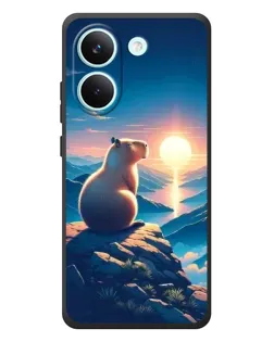 Чехол для Xiaomi Poco X8 Pro с картинкой «Закат солнца с капибарой» Чехол для Xiaomi Poco X8 Pro с картинкой «Закат солнца с капибарой»