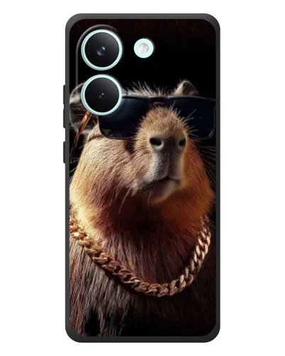 Чехол для Xiaomi Poco X8 Pro с картинкой «Капибара золотая цепь» Чехол для Xiaomi Poco X8 Pro с картинкой «Капибара золотая цепь»