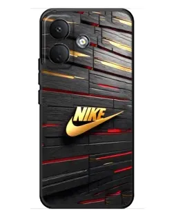 Чохол для Xiaomi Poco X8 з картинкою «Золотий Nike на металі» Чохол для Xiaomi Poco X8 з картинкою «Золотий Nike на металі»
