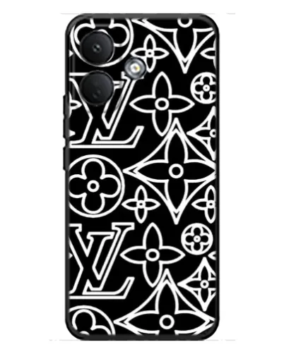 Чохол для Xiaomi Poco X8 з картинкою «Чорно-білий візерунок LV» Чохол для Xiaomi Poco X8 з картинкою «Чорно-білий візерунок LV»